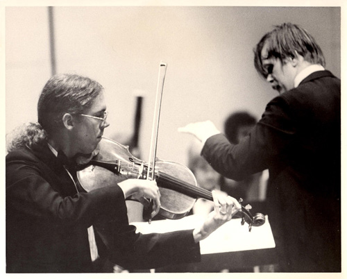 Charlie Hind playing viola