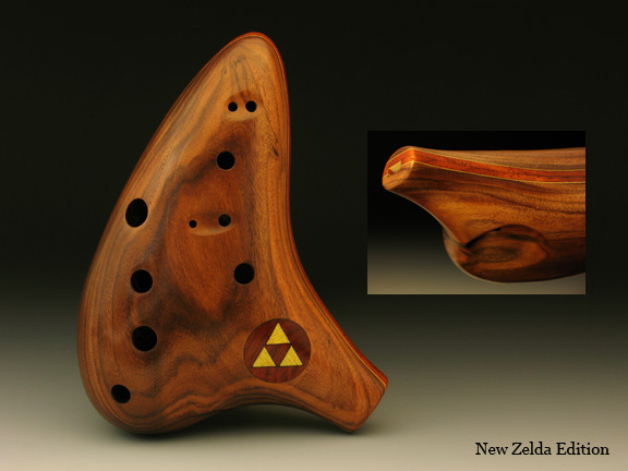 Zelda: Ocarina Of Time-Special Edition Inlaid Wooden Sweet Potato by Charlie Hind